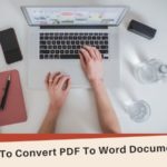 How To Convert PDF To Word Document