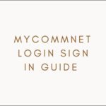 myCommnet login sign in guide